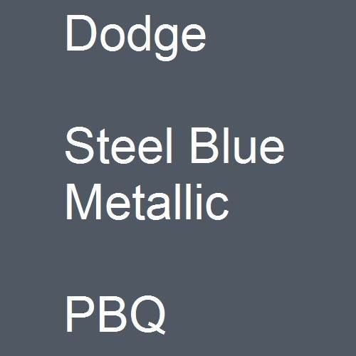 Dodge, Steel Blue Metallic, PBQ.